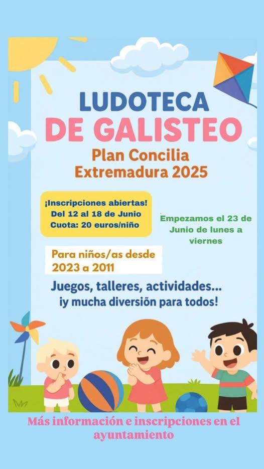 Imagen LUDOTECA DE GALISTEO 2025.