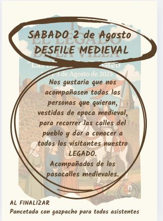 Imagen Os invitamos a participar en nuestro gran desfile medieval.