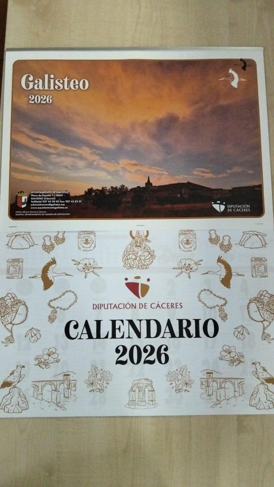 Imagen Ya se pueden recoger los calendarios de Galisteo en nuestro ayuntamiento.