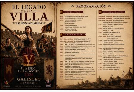 Imagen Programación completa cargada de actividades y eventos en EL LEGADO DE LA VILLA LAS MOZAS DE GALISTEO